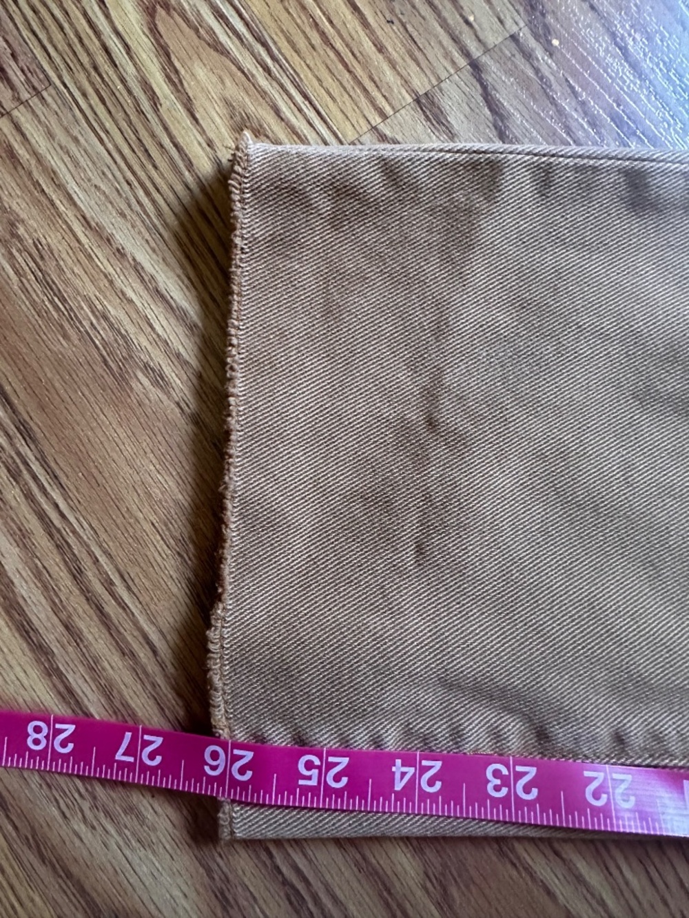 VERVET Distressed Cropped Straight Leg Jeans Women’s 25 x 26 High Rise Camel Tan - Picture 6 of 6